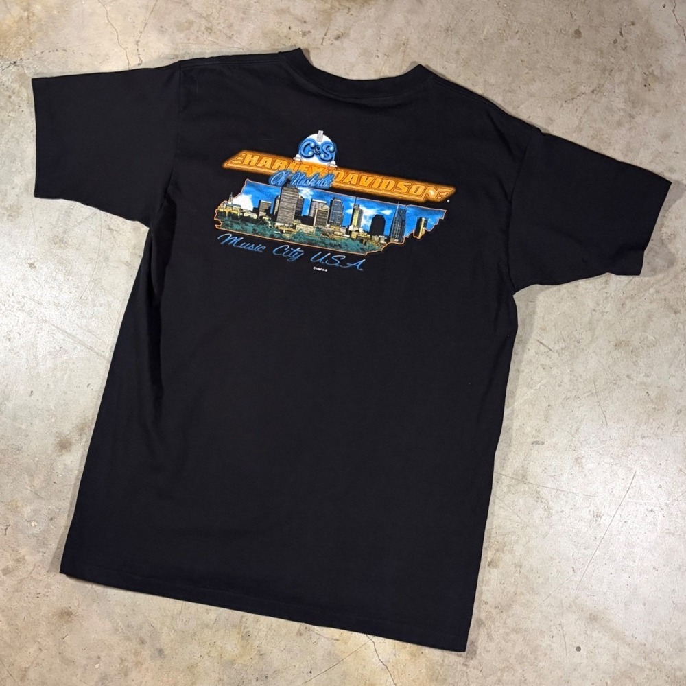 Vintage 1997 Harley Davidson 95th Anniversary Nashville T-Shirt Mens L Holoubek